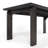 Aadi 84" 100% Solid Pine Wood Dining Table In Black Walnut Finish