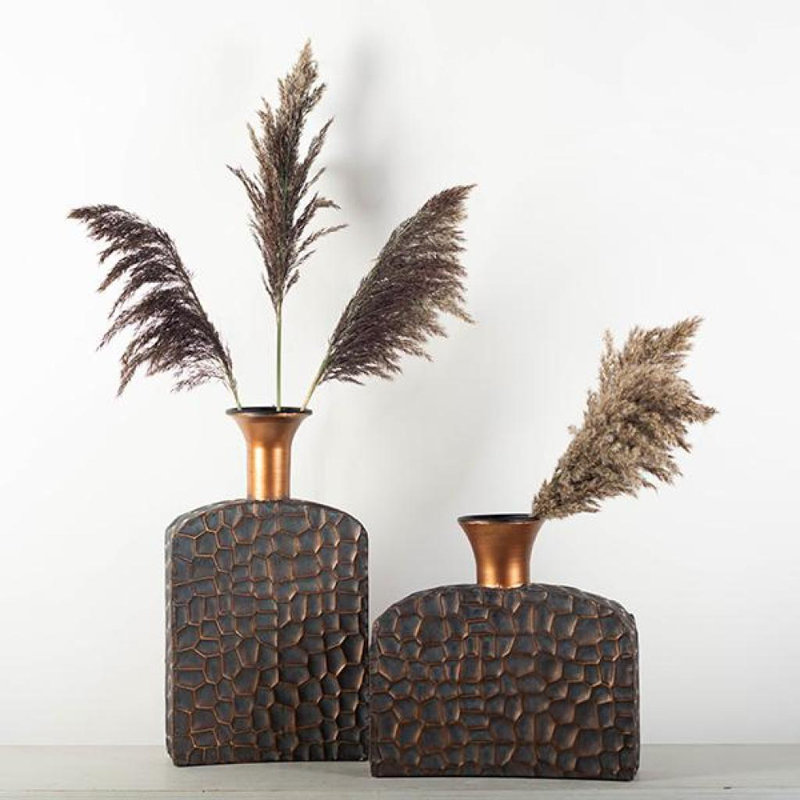 Vases texturés, ensemble de 2