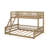 Twin XL Over Queen Bunk Bed With Ladder-1420551746
