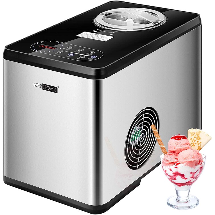 Ice Cream Maker Machine 1.5 Qt Automatic Homemade Electric Ice Cream Machine  Soft Serve : : Home
