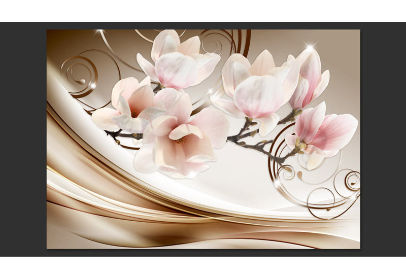 Waves of Magnolia 2.1m x 300cm Wallpaper
