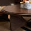 Table tatami décontractée ronde en bois massif