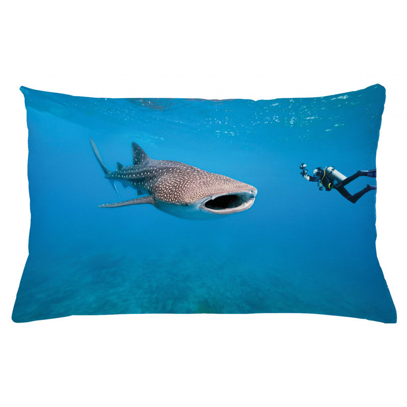 Housse de coussin lombaire intérieur/extérieur shark, 16 po x 26 po