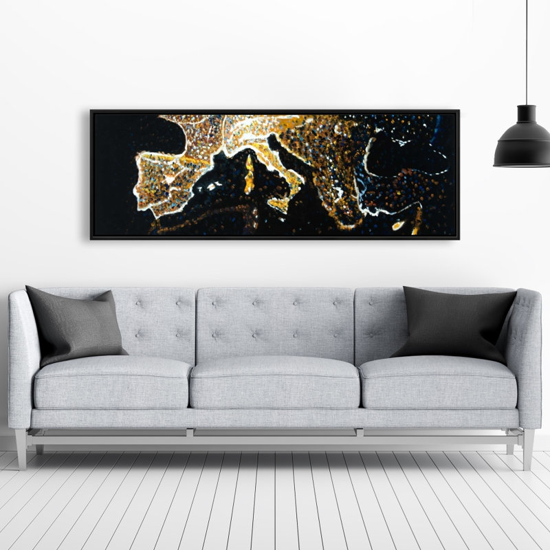 «European Continent» sur toile, H 20 po x l 60 po