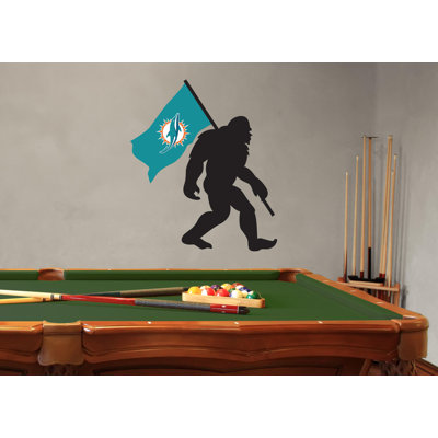 Miami Dolphins Big Foot Wall Decal