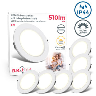 9cm LED Recessed Lighting Kit (Set of 6)