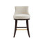 Tabouret de bar en chenille Lucia-113050972-113050974-128620582