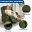 Chaise berçante inclinable pour adultes en velours côtelé-123065693