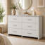 Commode 6 tiroirs 57 "blanche
