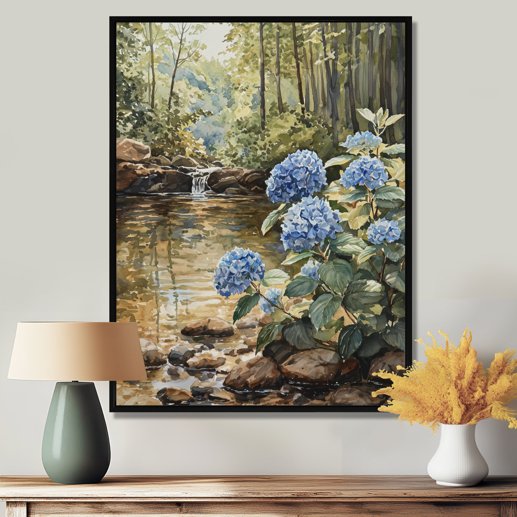 Hydrangea Covered Rivers Millwood Pines Genine Hydrangeas By The Forest River IV - Hydrangea ...