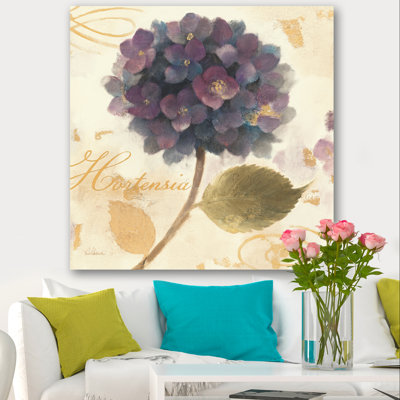 Abondant hortensia I, reproduction d'art sur toile tendue