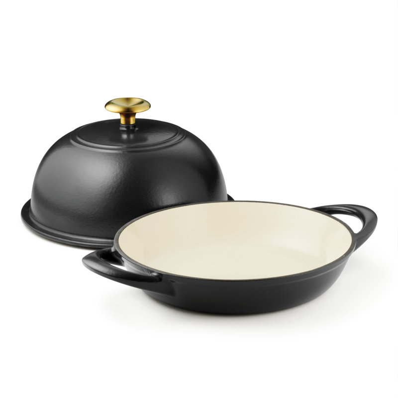 Tramontina Enamelled Cast Iron Bread Oven 24 cm, Black