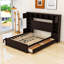 Lit plateforme 4 tiroirs en bois avec armoire-98752981