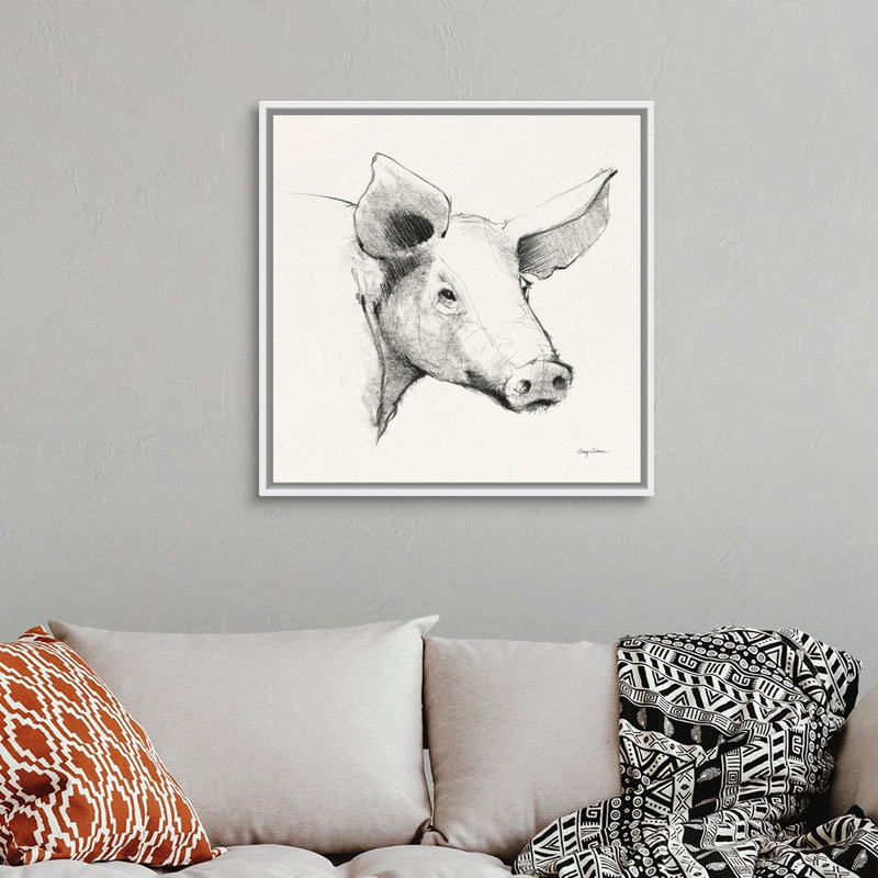 Art mural rétro sur toile Life at Home VII, H 32 po x l 32 po x P 2 po, Toile avec cadre blanc