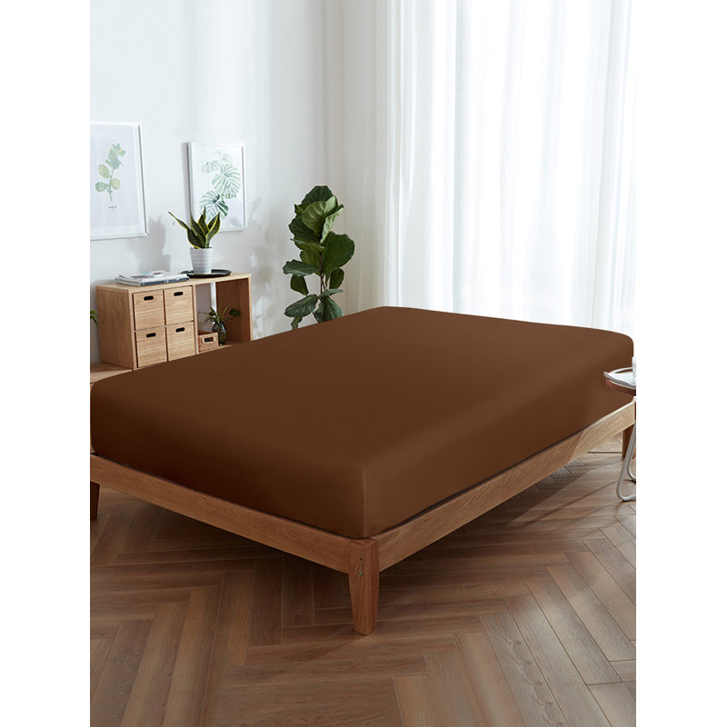 Drap-housse, Très grand, Brun