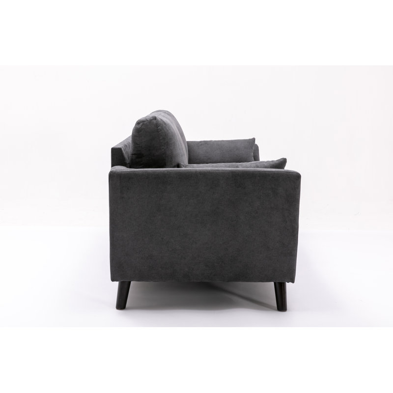 Upholstered 77'' Sofa, Gray Linen