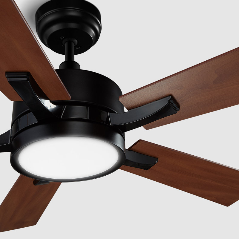 Ventilateur de plafond intelligent de 52 pouces avec télécommande Appleton, ensemble d'éclairage inclus, fonctionne avec l'assistant Google, Amazon Alexa et les raccourcis Siri.