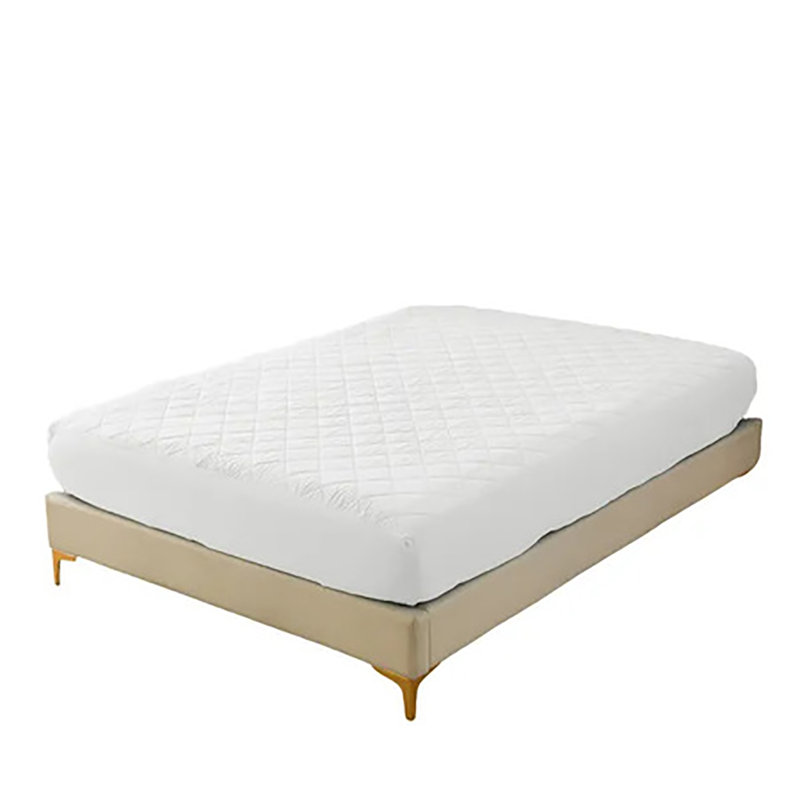 Protège-matelas imperméable à motif de losanges pour lit double, Lit double , Gris