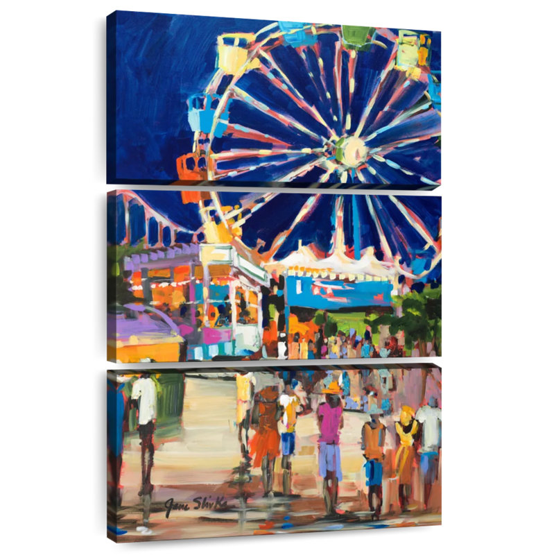 Kerner Night Carnival, 38" H x 24" W