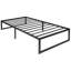Base de lit plateforme en métal 14 pouces Tabares / support de lattes en acier / aucun sommier nécessaire-1706986195