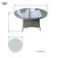 Round Aluminum Wicker Dining Table – (53.15" Diameter X 28.35" H)-1513355260