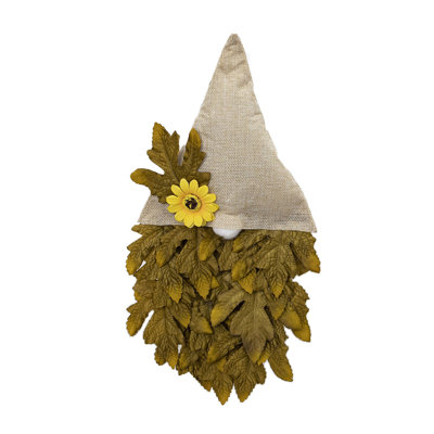 Thanksgiving Faceless Doll Decoration Wall Hanging Fabric   Festival Faceless Flower Wreath Maple Leaf Hanging Decoration