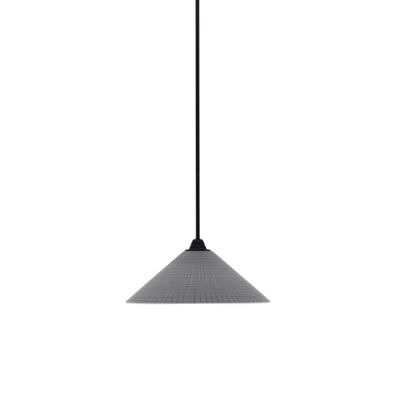 Paramount Stem Hung Pendant, Gray, 7.25" H x 16" W
