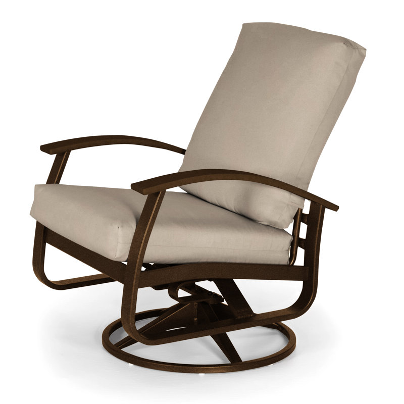 Belle Isle Outdoor Swivel Lounge Chair, Canvas Navy Sunbrella® Canvas, Kona P10, Textured Kona