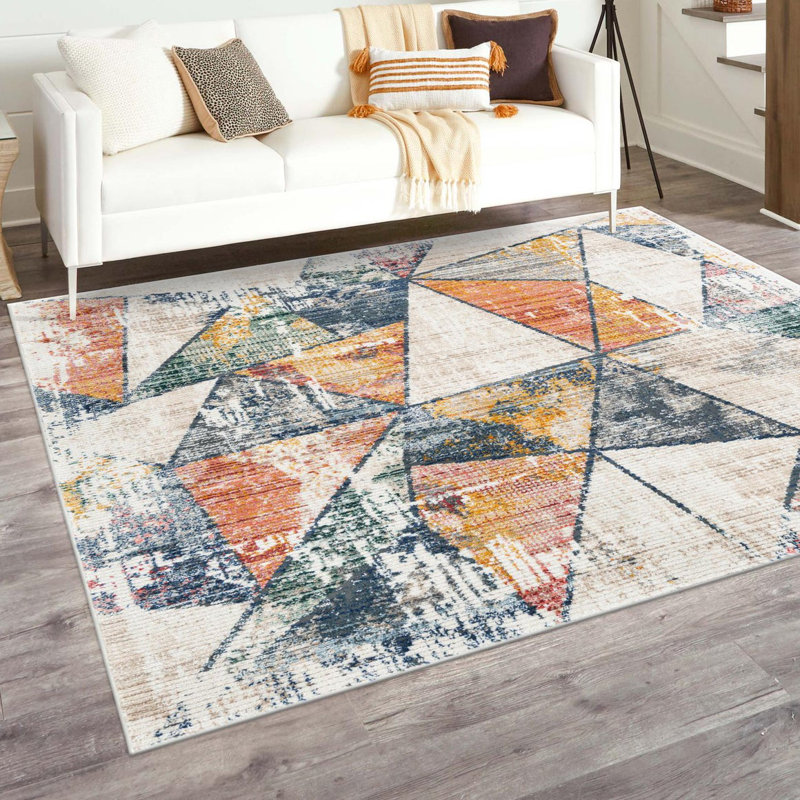 Caparro Geometric Rug, Square 7'3" x 7'3"