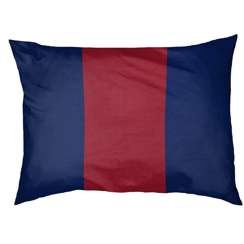 Coussin d'intérieur New York, Bleu / Rouge, Petit (l 28 po x P 6 po x H 18 po)