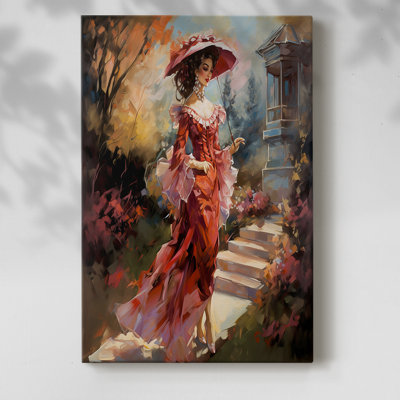WOMEN Series cmxxxv - Toile tendue avec châssis de qualité supérieure - Prêt à être accroché