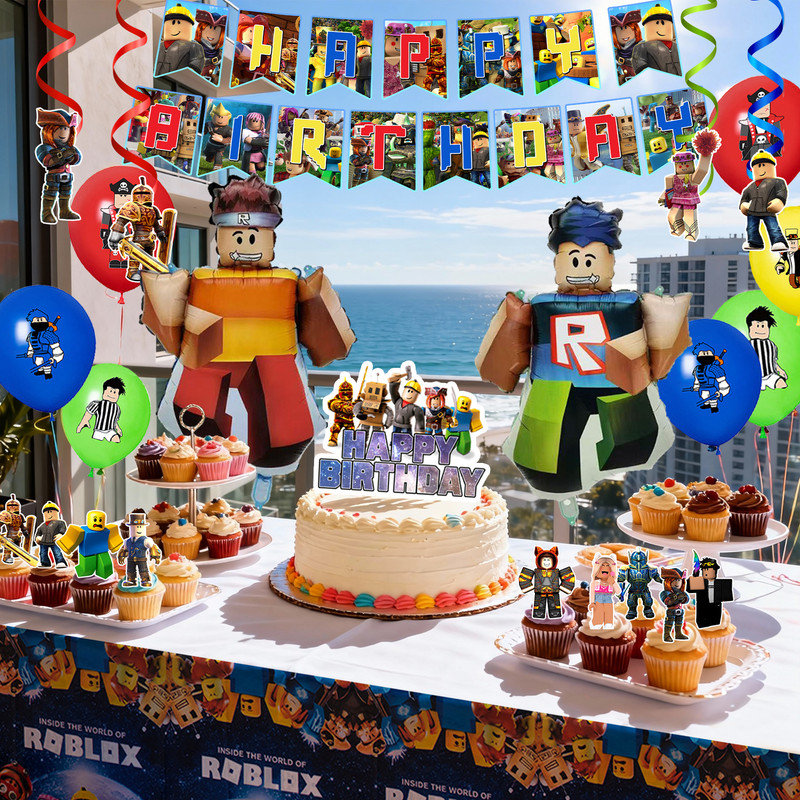 Décorations de fête Roblox, décorations d'anniversaire Roblox