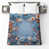 Motif floral bleu / orange