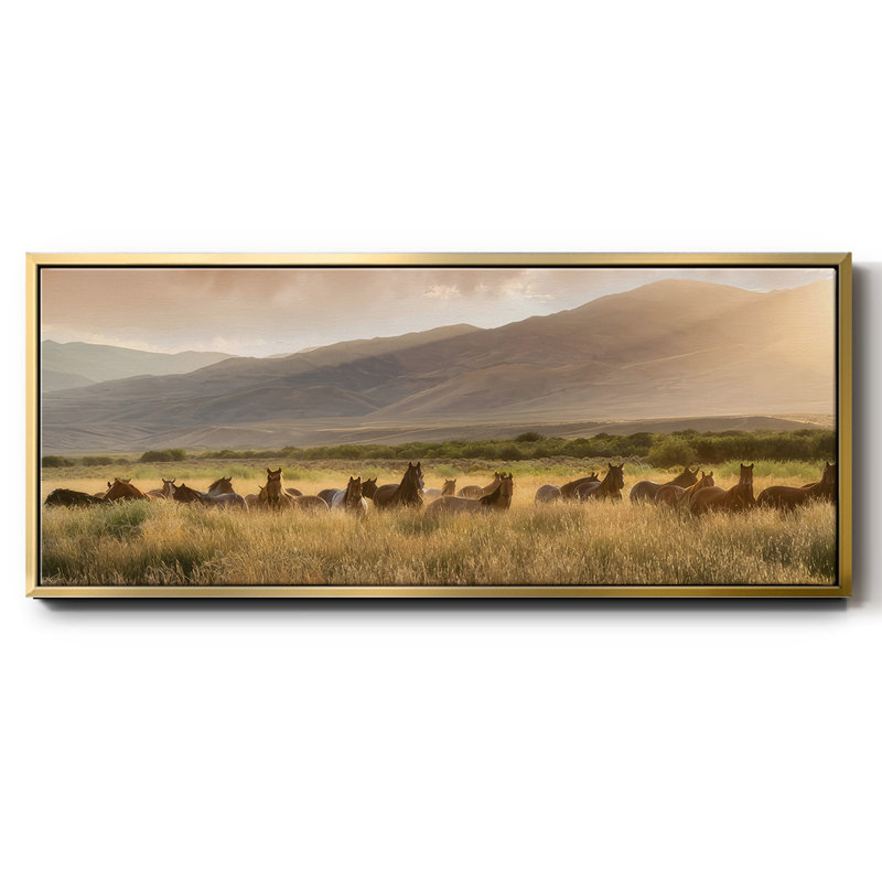 «Wild and Free I», toile encadrée, H 20 po x l 50 po