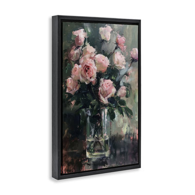  Jolies roses roses sur toile par LSR Design Studio