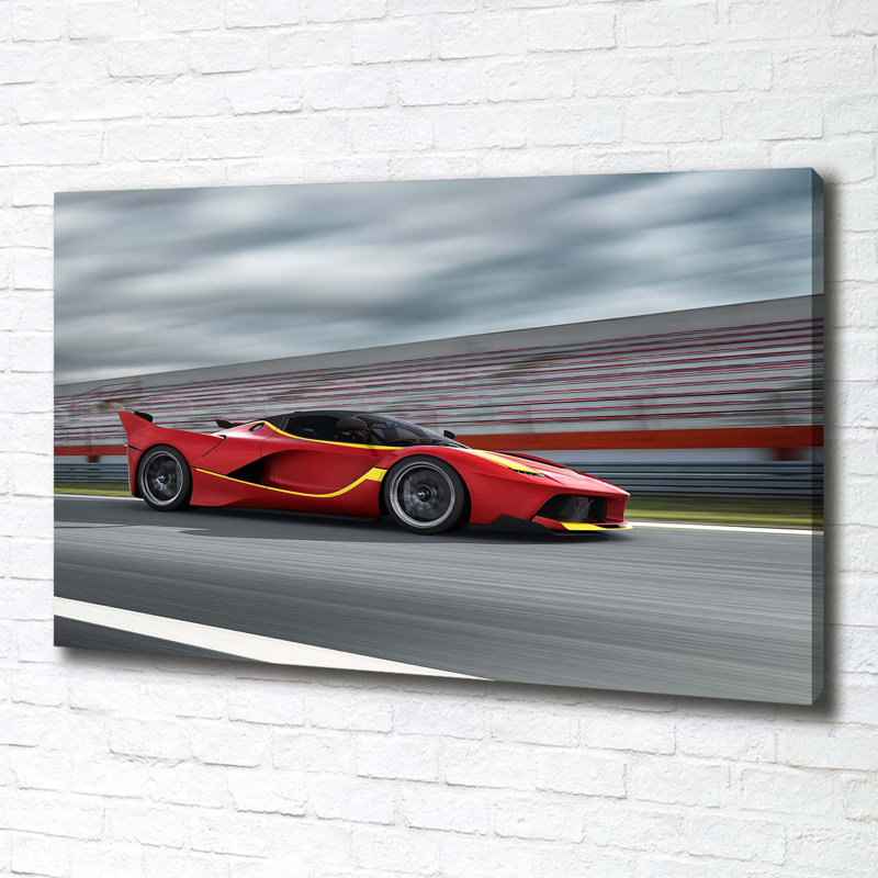 Sports Car - Wrapped Canvas Print
