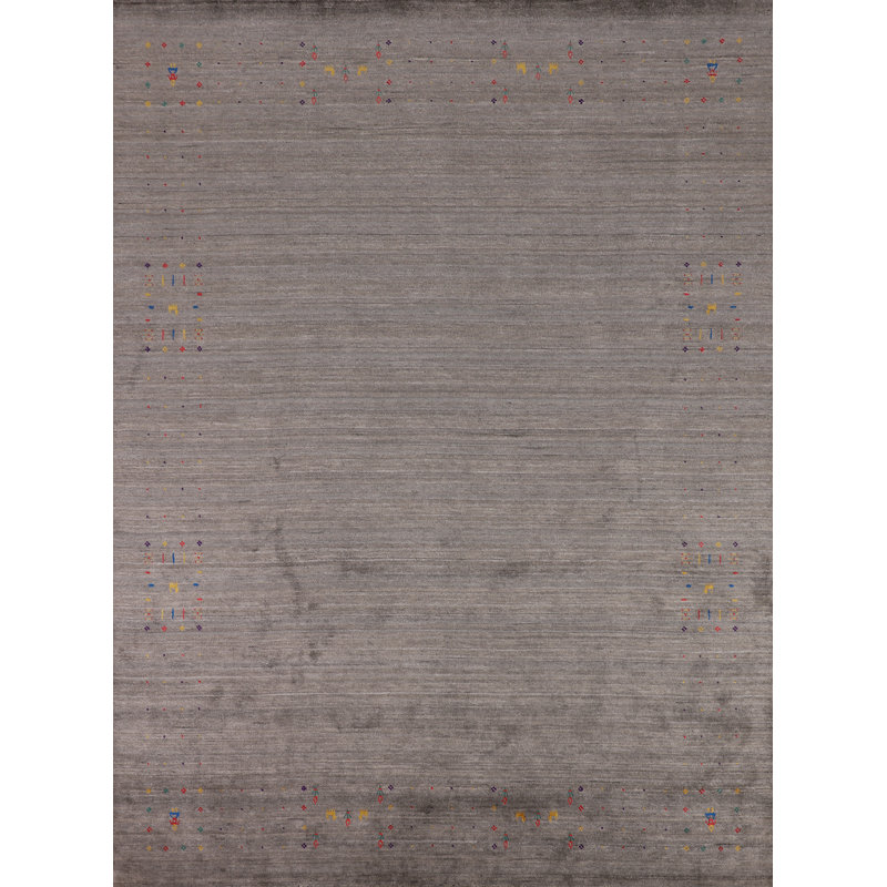 Tapis indien de couleur terre Gabbeh 8 x 10