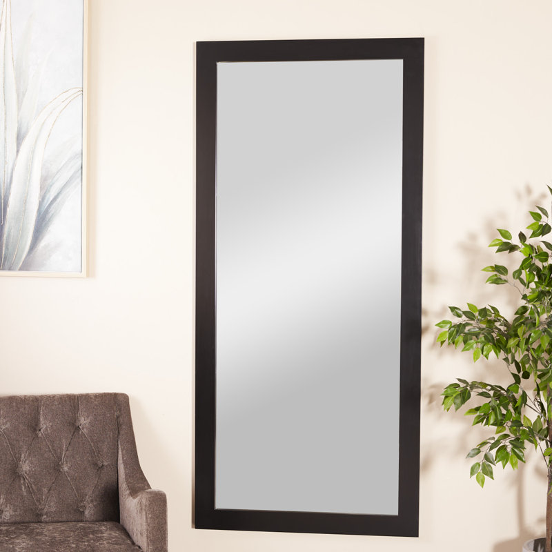 Miroir mural, 70 po x 32,38 po, Noir