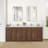 Jakarta 84" Double Bath Vanity with Silk White Quartz Stone Top-866192024-866192025
