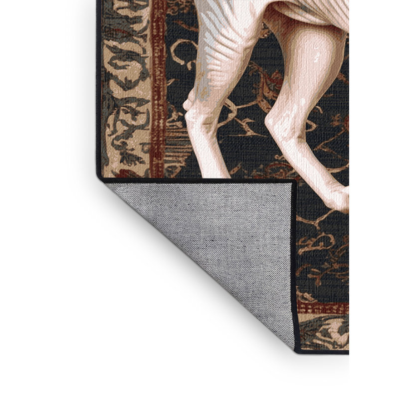 Washable Don Sphynx Cats Area Rug, Square 6'