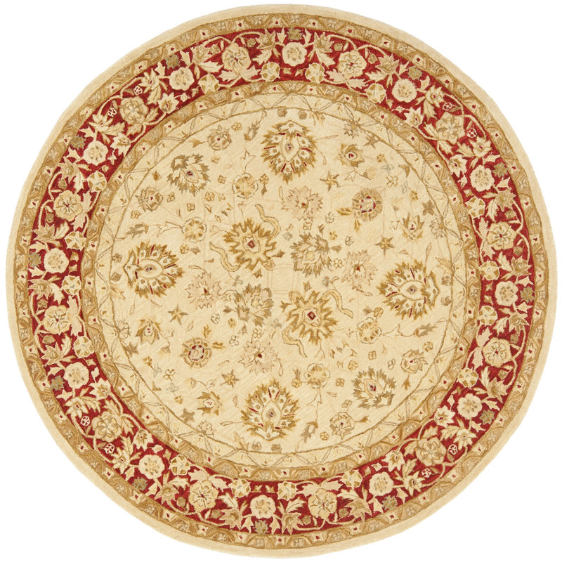 Tingley Hand Tufted Wool Oriental Rug, Round 6'