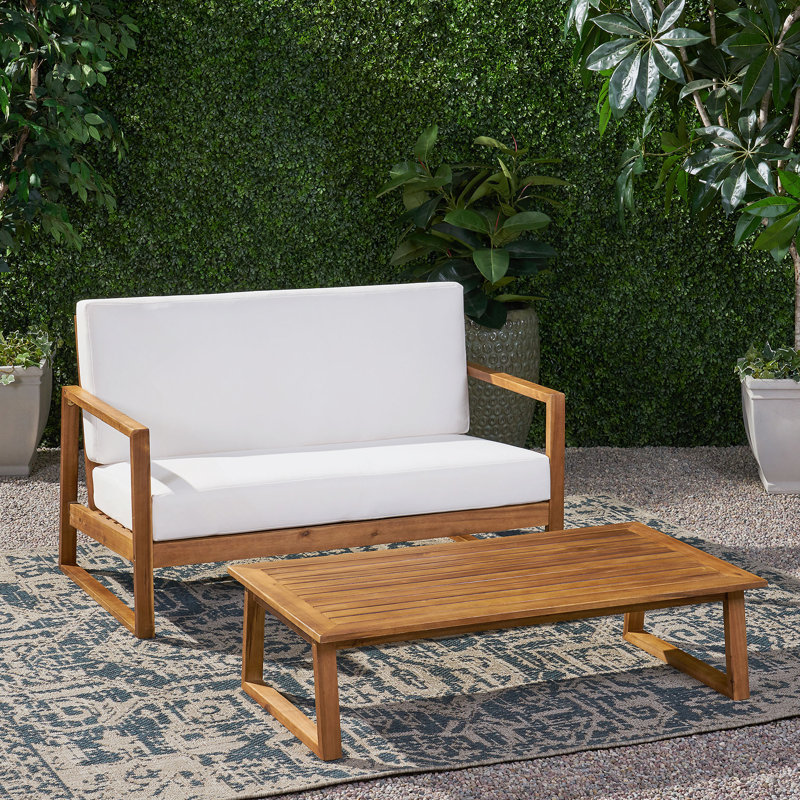 LOVESEAT & COFFEE TABLE