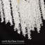 12" Silver Branch Chandelier with Octagon Bead Crystals, Modern Round, G9 Base, Excludes Bulb