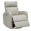 Fauteuil inclinable électrique pivotant en cuir véritable Corvin-1369155175