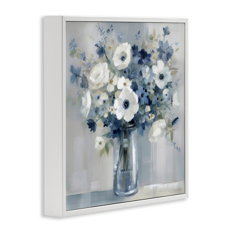 «Peaceful Blues Bouquet», estampe numérique, design by Creative Studio, H 12 po x l 12 po