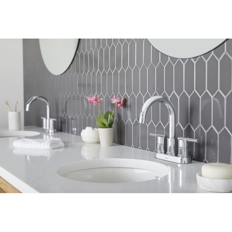 Parma 2-handle Bathroom Faucet with Drain Assembly, Chrome