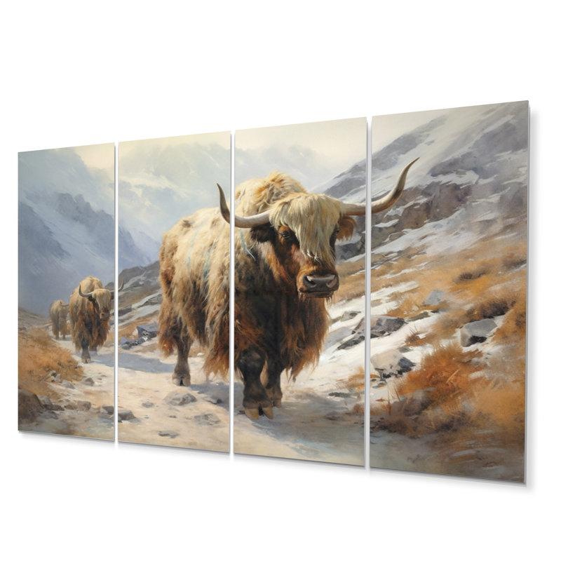 Ensemble de décoration murale Wild Yak I - Yaks