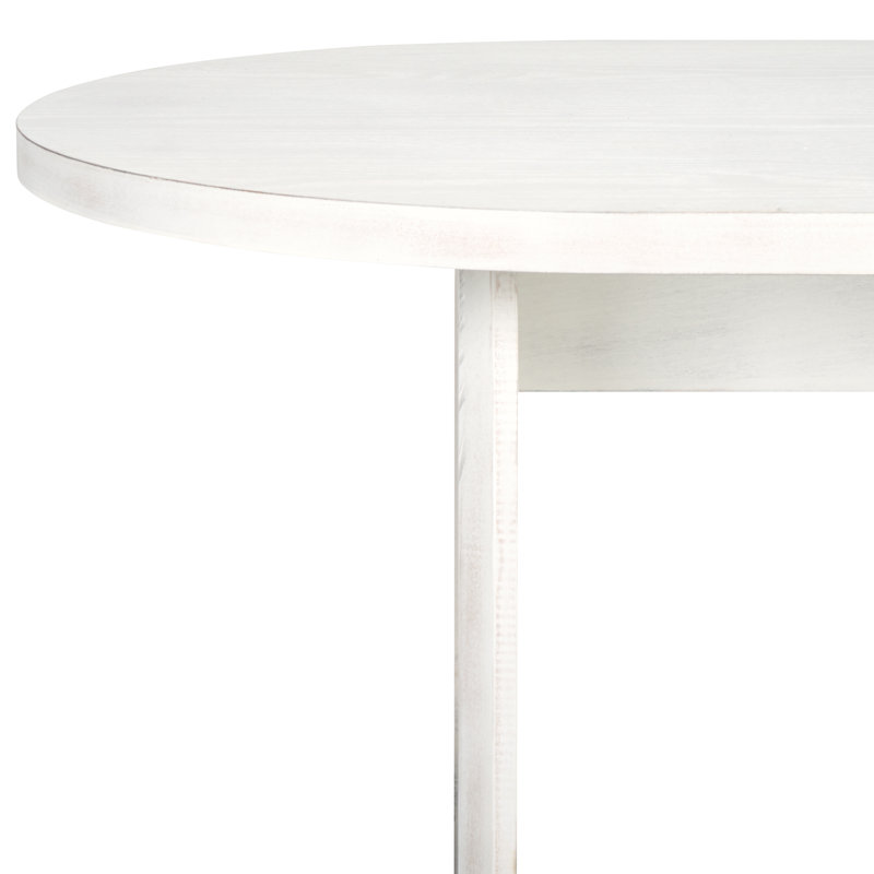 Table basse Bearl, Blanc délavé