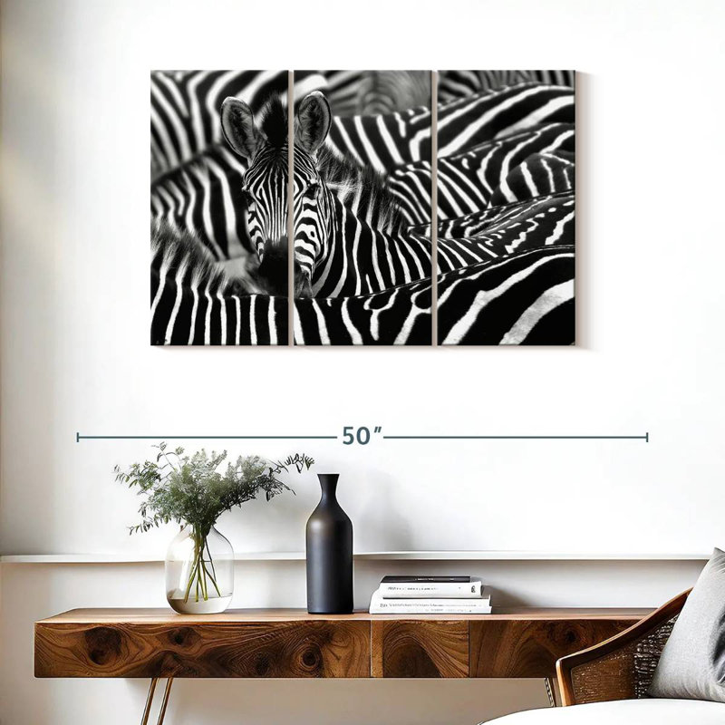 Brampt Dazed Zebra, 24" H x 38" W