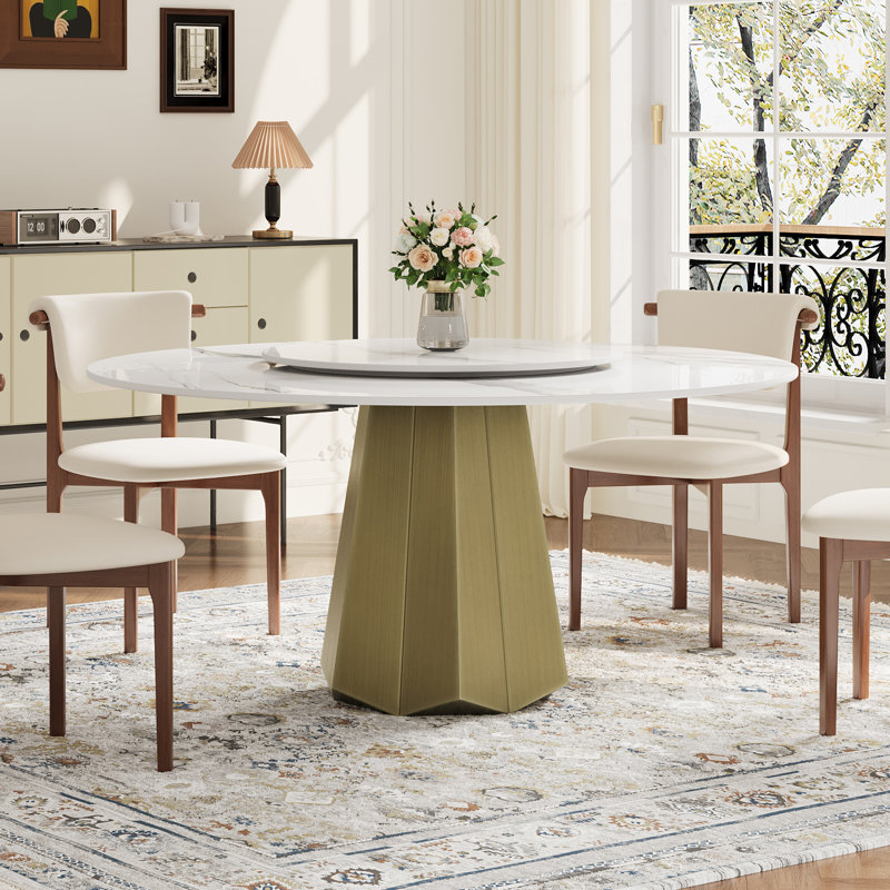 59" Round Modern Dining Table
